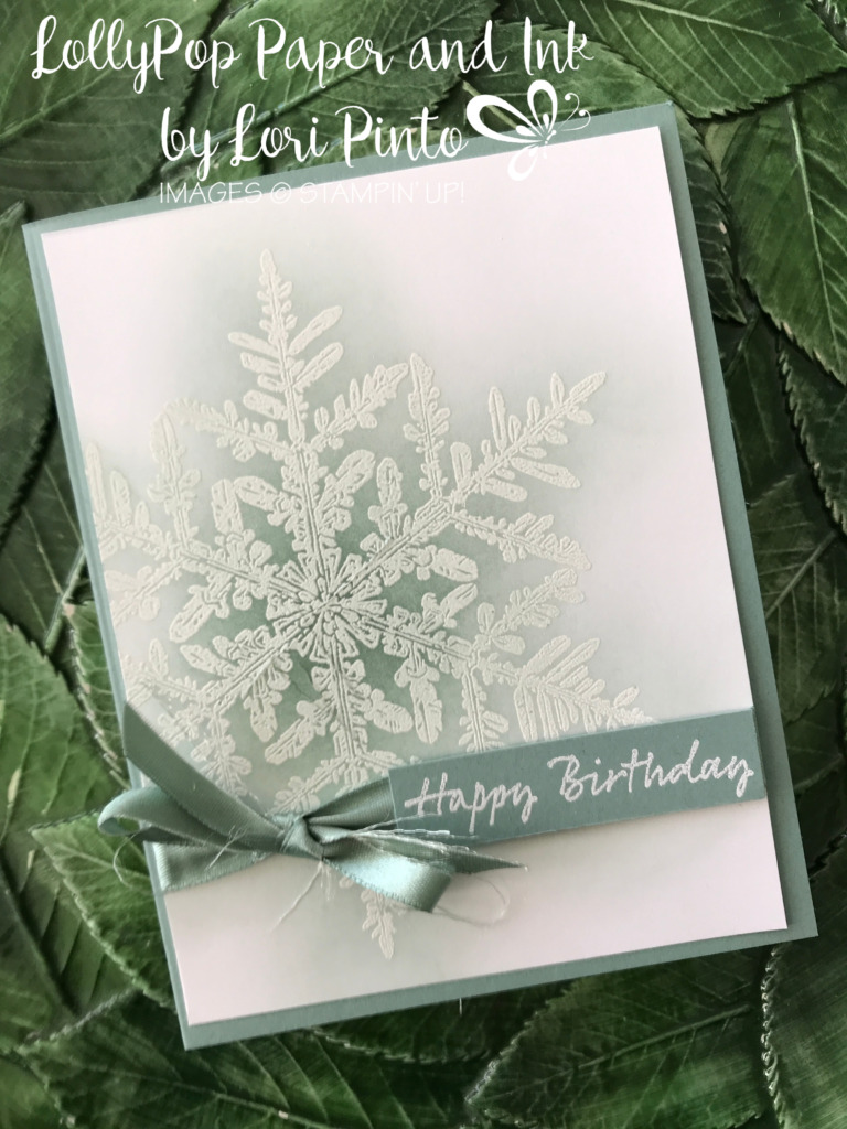 Snow Crystal Birthday and Free Shipping Today! - LollyPop Paper and Ink