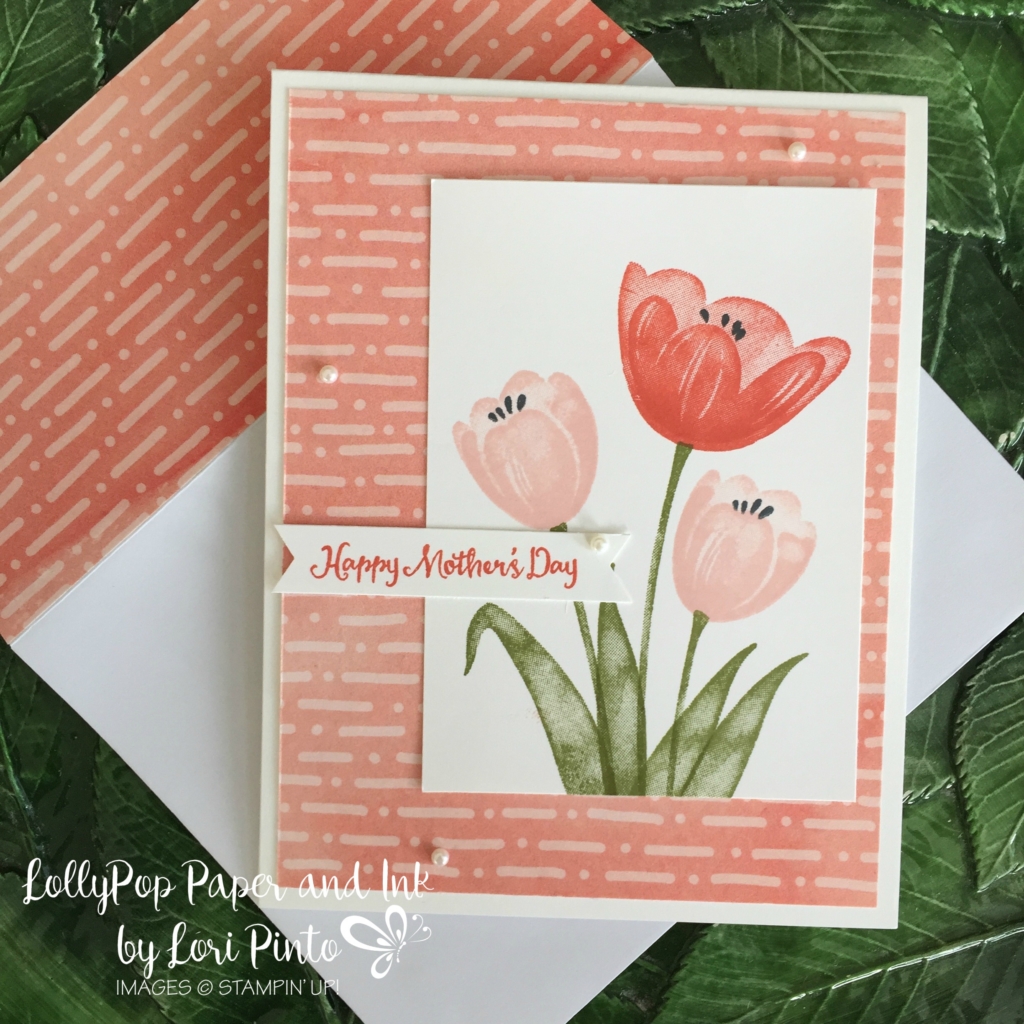 Tranquil Tulips Mothers Day Lollypop Paper And Ink