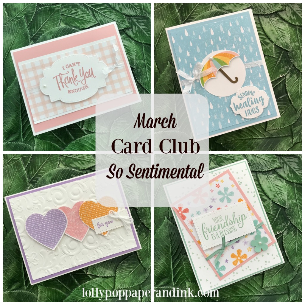 March Card Club - So Sentimental and Pleased As Punch - LollyPop Paper ...