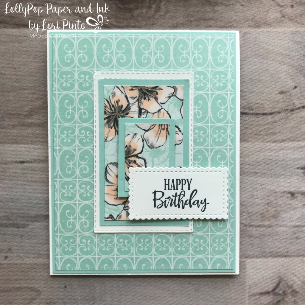 Happy Birthday with Parisian Blossoms - LollyPop Paper and Ink